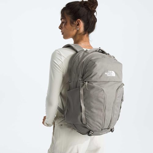 THE NORTH FACE Women's Surge Commuter Laptop Backpack - Everyday Travel Bag, Laptop Sleeve, Water-Repellent, Stone Slab Light Heather/Stone Slab, One Size by The North Face - Used condition - US$69.00