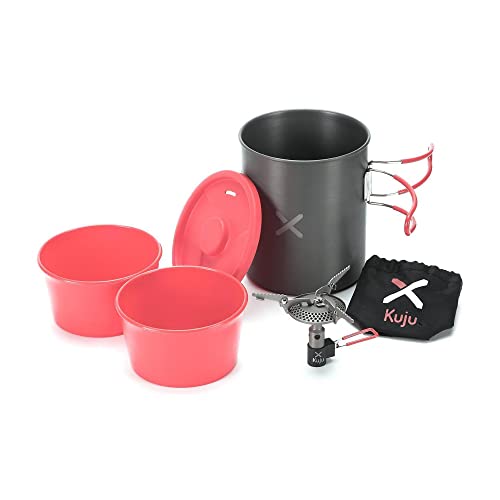 OEX Compact and Lightweight Kuju Micro Stove Set, Gas Stove for Camping, Ideal for Backpacking and Expeditions