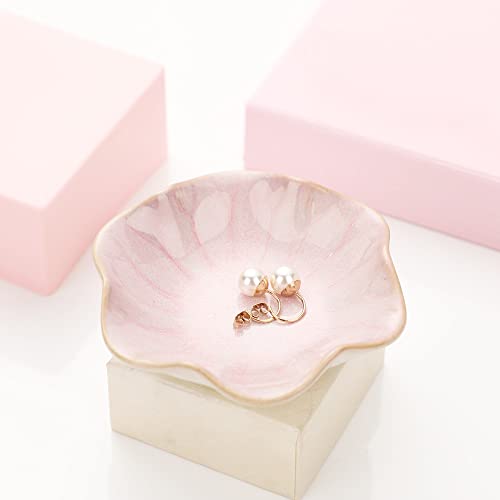 Image of Jewelry Dish Tray Ring Holder Ceramic Trinket Tray Ring Dish Small Key Bowl