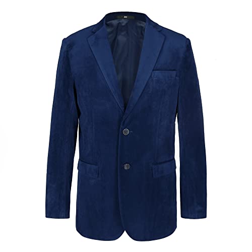 Catálogo para Comprar On-line Chaquetas de traje y americanas para Niño disponible en línea para comprar. 50 HAZELAND Chaqueta formal de terciopelo para niños, color liso, Azul Marino, 8-9