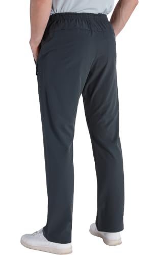 Image of clothin Mens Workout Athletic Pants Elastic-Waist Drawstring Pants for Sport Exercise Travel,Quick-Dry,Stretchy