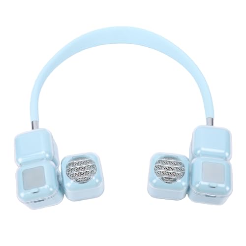 Ventilador de cuello para exteriores Demeras recargable en verano azul cielo 4