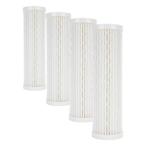 Image of Camco Evo X3 Camper RV Water Filter Replacement Virus Protection Cartridge, 0.2 Micron Pleated Design for Clean Drinking Water, Removes Viruses Bacteria Contaminants, 40648 (Pack of 4)