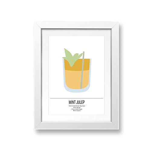 QIANWEIXI Kunstdrucke Auf Leinwand,Kein Rahmen Cocktail Poster Mixoligy Rezepte Drucken Alkohol Getränke Wandkunst Leinwand Malerei Dekoration Für Küche Und Wohnzimmer-40X50Cm Kein Rahmen Cover