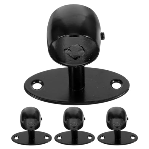 Soportes para pasamanos de escalera de acero inoxidable negro para pared 2
