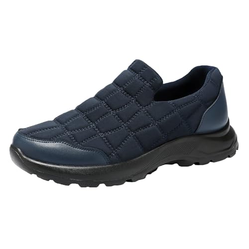 Soulagement des pieds sensibles : baskets orthopédiques coupe large respirantes bleu