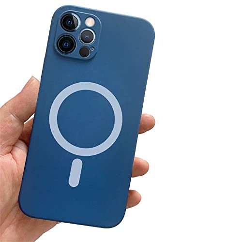 Coque magnétique pour iPhone X en silicone bleu antichoc et sans fil