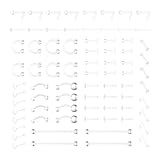 Fluxioxtna Juego de piercings acrílicos para piel sensible, labio, ceja, ombligo, piercing acrílico