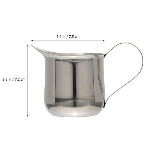 Jarra de espumar HEMOTON 60 ml, jarra de cozimento a vapor expresso de aço inoxidável, copo de ferra