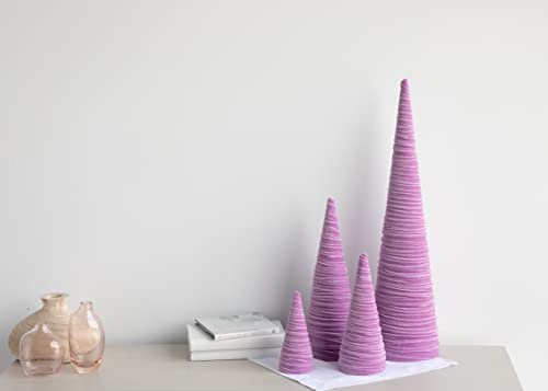 Image of Your Heart's Content Set of 4 Velvet Trees, Lavender Mantel Accent, Valentine's, Holiday Tree Tabletop, Coquette Home Decor, Teen Girls Room, Wedding Centerpiece (Lavender)