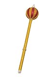 Jacobson Hat Company Women's Glitter and Jewel Scepter with Pearl Top, Gold, Adult