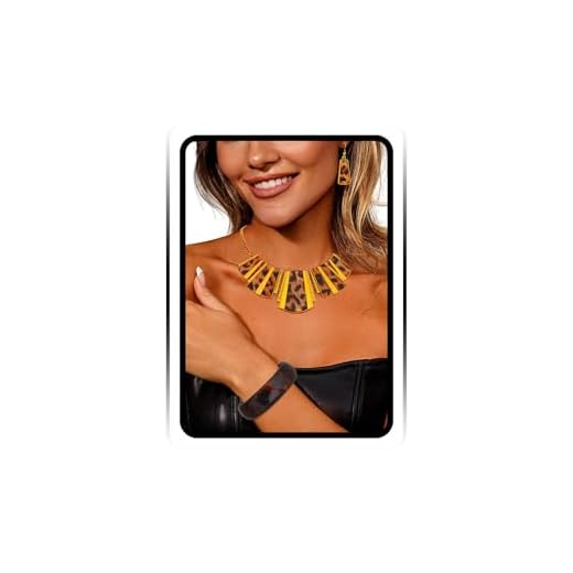 Sethexy Conjunto de colares e brincos vintage com pingente de leopardo boho étnico conjunto de joias de corrente para mulheres