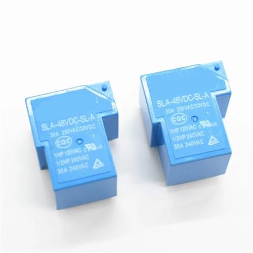 Relés de potencia SLA-48VDC-SL-A 48V 30A interruptor electromagnético 5 pines PCB pack de 5 2