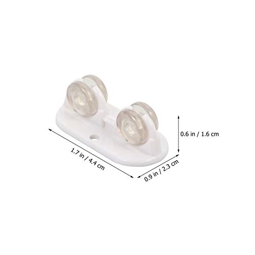 ULTECHNOVO 8Pcs Rodízios Giratórios Rodízios de Plástico para Móveis Rodízios de Caixa de Armazename