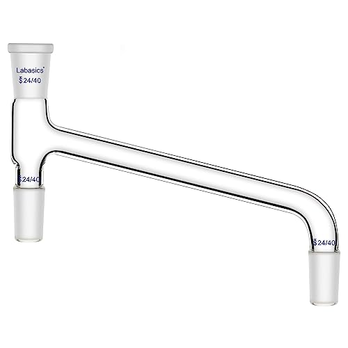 Adaptateur de chimie coudé 75° en verre borosilicaté Labasics avec rodages standard 24/40