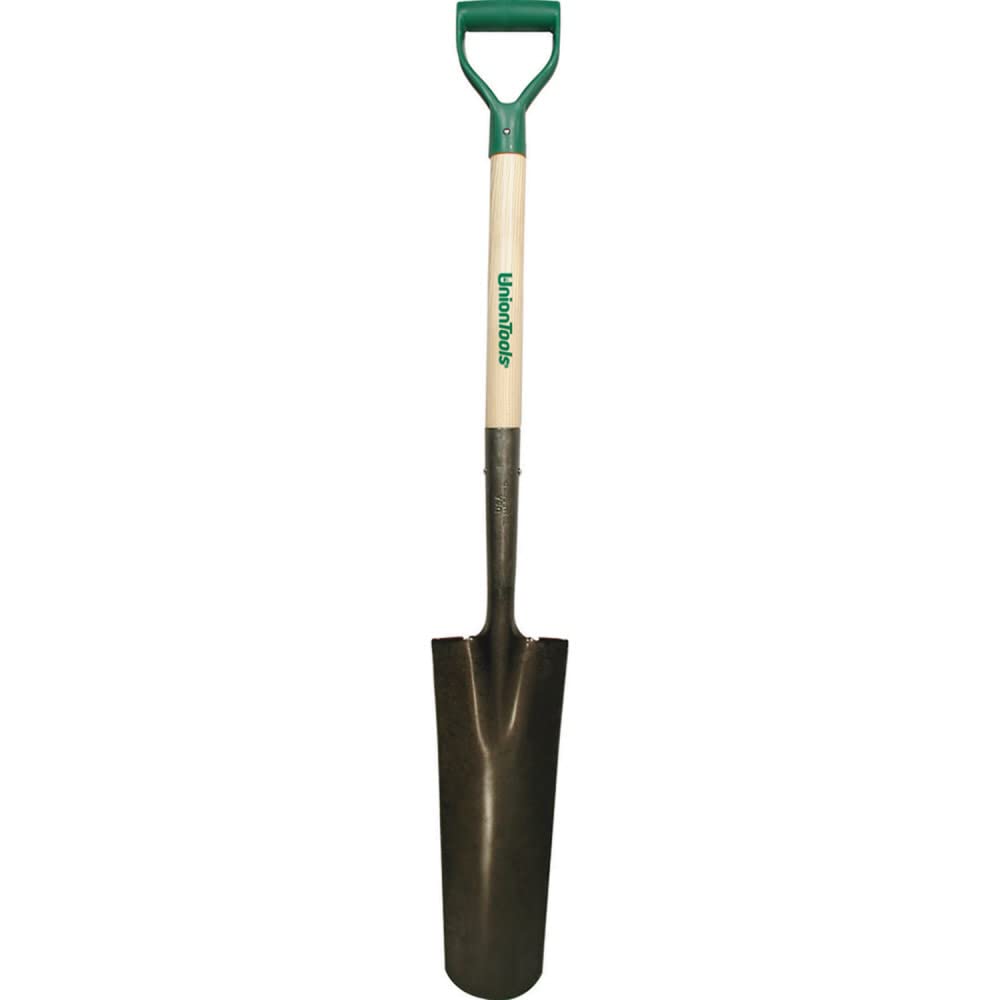AMES/TRUE TEMPER 47108 Round Point Drain Spades, Open Back, 4-3/4x16" Blade