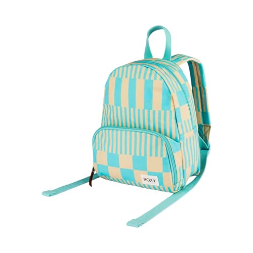 Image of Roxy Women's Always Core Backpack | Travel | Everyday Carry | Beach | Polyester | 8L Capacity - Big Brella Check Turquoise