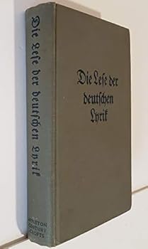 Hardcover Die Lese Der Deutschen Lyrik Book
