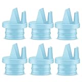 Maymom Duckbill Valve with Pull Tab Compatible with Medela/Spectra/Avent SCF332/334/394/391/430/330/Motif Luna; Replacement Valve for Spectra Duckbill Valve Spectra S1, S2, Synergy Gold; 6 pc Blue