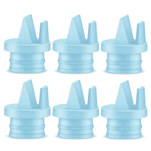 Image of Maymom Duckbill Valve with Pull Tab Compatible with Medela/Spectra/Avent SCF332/334/394/391/430/330/Motif Luna; Replacement Valve for Spectra Duckbill Valve Spectra S1, S2, Synergy Gold; 6 pc Blue