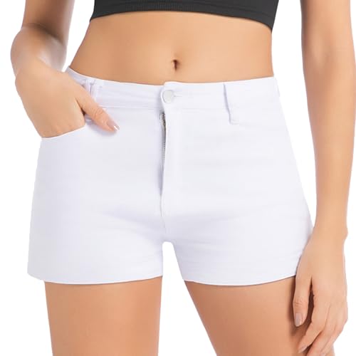 Myzellia Jean Shorts for Women High Waisted Stretchy Casual Summer