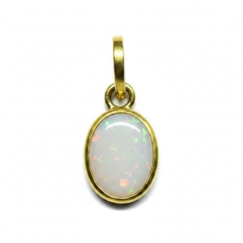 Bague ovale opale naturelle et plaqué or pour votre style quotidien