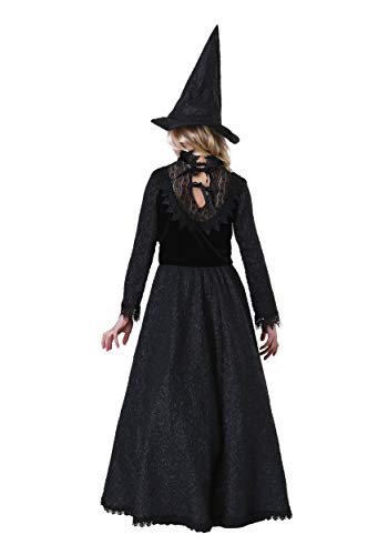Disfraz completo de bruja oscura para niñas talla M miniatura 3