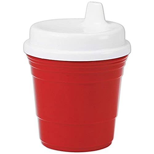 Red Cup Living Trainer Baby Sippy Cup 8 Oz BPA-Free Spill Proof, No Spill Non-Toxic Dishwasher Safe, Leak-Proof Lid, Easy Grip for Toddlers, Girls, Boys Christmas Gift for Kids, Water Juice Milk Cup