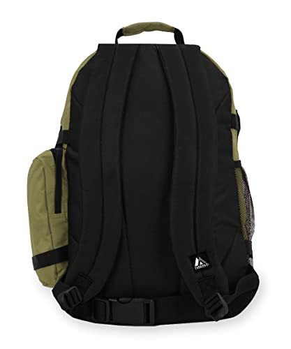 Everest Oversize Deluxe Backpack, Olive/Black, One Size4