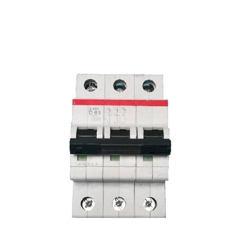Disjoncteur miniature S200 triphasé 10A type D pour protection circuit électrique - 4