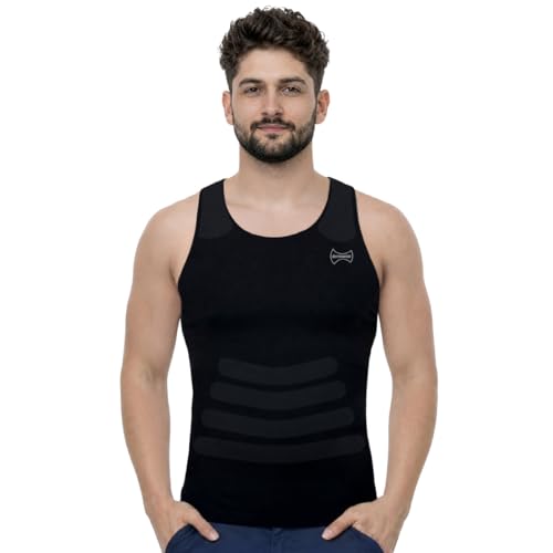 Image of dermawear Men Breezeology Zenrik Chest and Abdomen Shapewear Vest