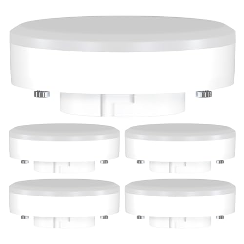 ledscom.de 5 Pieces GX53 LED Bulb, White (4100 K), 10.9 W, 1212lm, 115°, matt, 1212lm (10.9w) / Light Colour: White
