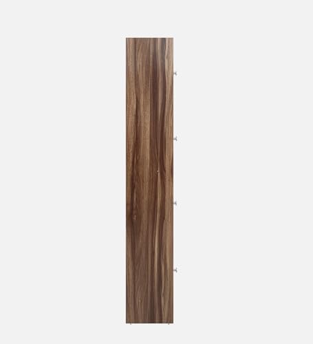 Image of Rustic Semi-Open Book Shelf | Engineered Wood | 8 Shelves | Asian Walnut Finish | Matte | Free Standing | Study & Home Office | Knock Down | 3-Year Warranty