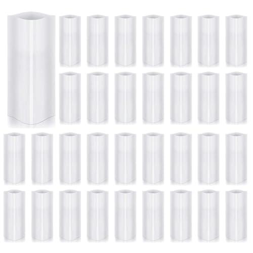 210 Piezas Película Retráctil de Sublimación 5X10 Pulgadas Película Retráctil de Transferencia de Bolsas de Envoltura Retráctil Bandas Blancas Envoltura Retráctil para