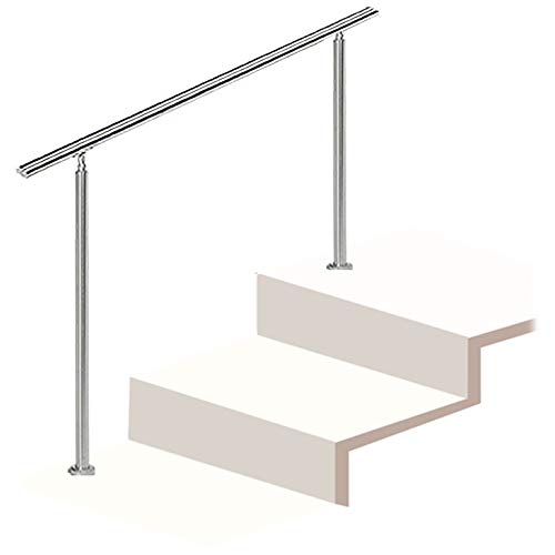 Rambarde d'escalier en acier inoxydable évite les chutes fixation sol - 2