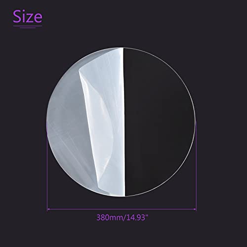 Image of DMiotech 15 inch Diameter 1.5mm Thick Acrylic Sheet Circle Round Disc PMMA Acrylic Board for Craft DIY Display Project Sign Blank Clear