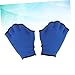 MUSISALY 1Pair Webbed Swim Gloves for Aquatic Training Resistance Gloves with Hook and Loop Wrist Strap for Upper Body Workout Pool and Water Sports