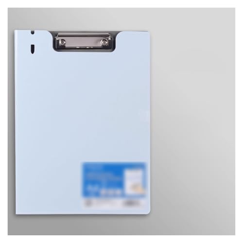 Porte-bloc A4 en plastique épaissi de grande capacité bleu