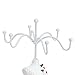 Sunicon Fashion Jewelry Display Stand, Hanging Jewelry Organizer Holder Human Model Rotatable Bracket Mannequin Princess Dress Jewelry Stand Organizer for Women (Champagne No. 1)