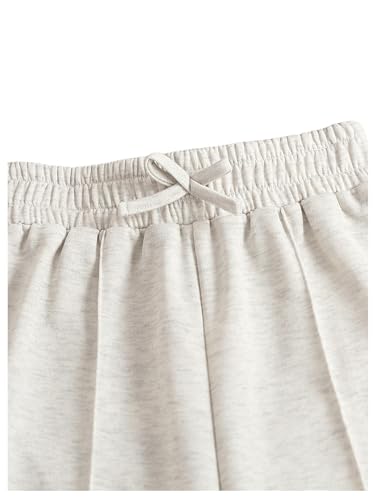 COZYEASE Girls' Wide Leg Sweatpants High Elastic Waist Pants Drawstring Casual Straight Leg Jogger Swearpants with Pocket3