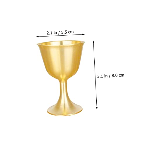 HOMSFOU 2 Peças Suporte De Luz De Chá De Vidro De Vinho Copos De Água De Plástico Castiçal Vintage C