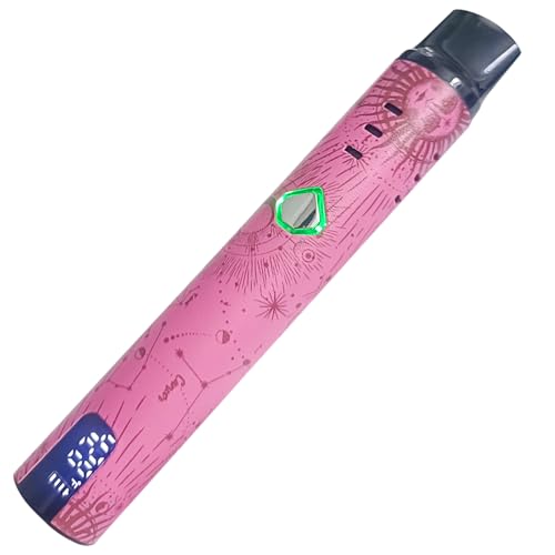 VapeMaster Skywalker Mini Dry Herb Vaporizer Pen Portable Herbal Vaporiser - Next-Gen Quartz Chamber Temperature Control LED Display Pure Vapor No Nicotine (Rose)