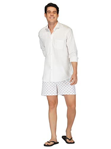 Image of Longies Men's Cotton Printed Regular Boxer Shorts