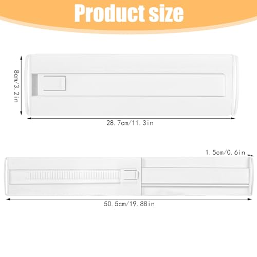 Yafe 6 Pack Drawer Dividers for Home Organization Adjustable Drawer Organiser Clothes(11.3-20") - Image 2