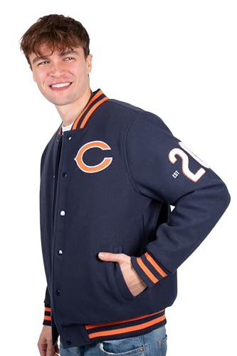 Ultra Game JOM7618F23 Nfl Men'S Classic Varsity Coaches Jacket thumb #1