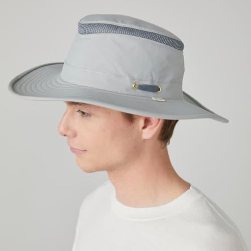 Image of Tilley Mens Womens LTM6 Broad Brim Extra Ventilation Sun Protection Airflo Bucket Sun Hat