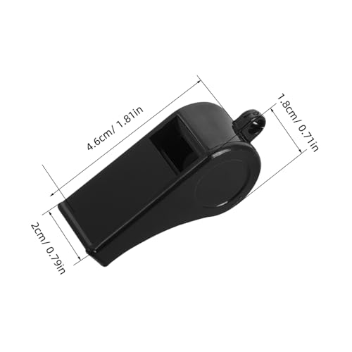 Silbatos deportivos de emergencia Kisangel 2pcs negro miniatura 2