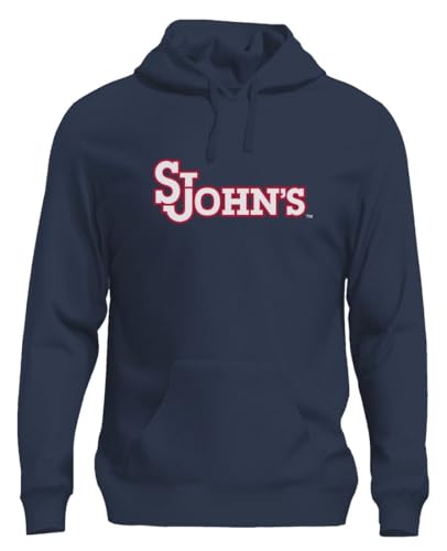Venley NCAA Officially Licensed Apparel SJU Red Storm St Johns University Gameday Logo Unisex PPSTJ04 Hoodie StJohns02H Blue X-Large