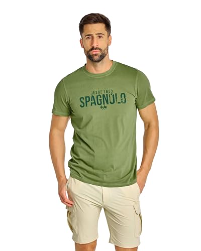 SPAGNOLO Camiseta 3084 DESGASTES VEDE