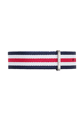Daniel Wellington Classic Canterbury, Blau-Weiß-Rot/Silber Uhrenarmband, 20mm, NATO, für Herren Cover